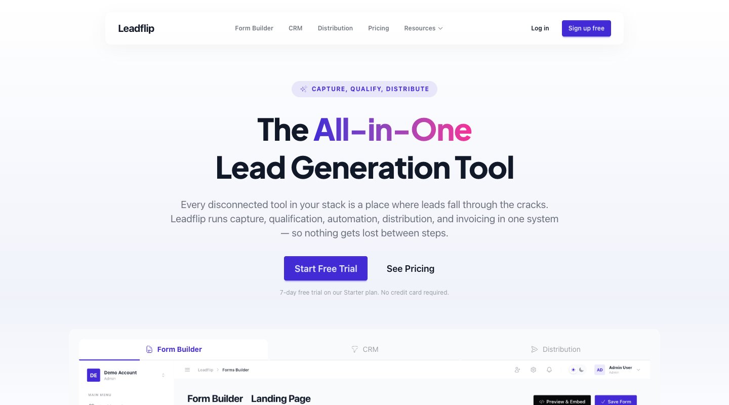 Lead Flip: the all-in-one lead generation platform